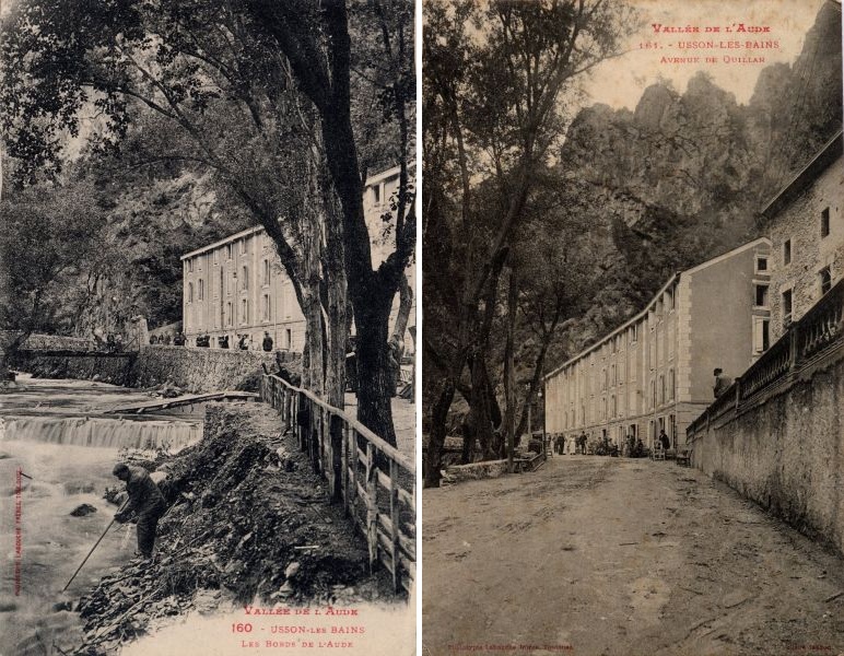 CPA_Thierry_Meynier_Usson les Bains les bords de l'Aude